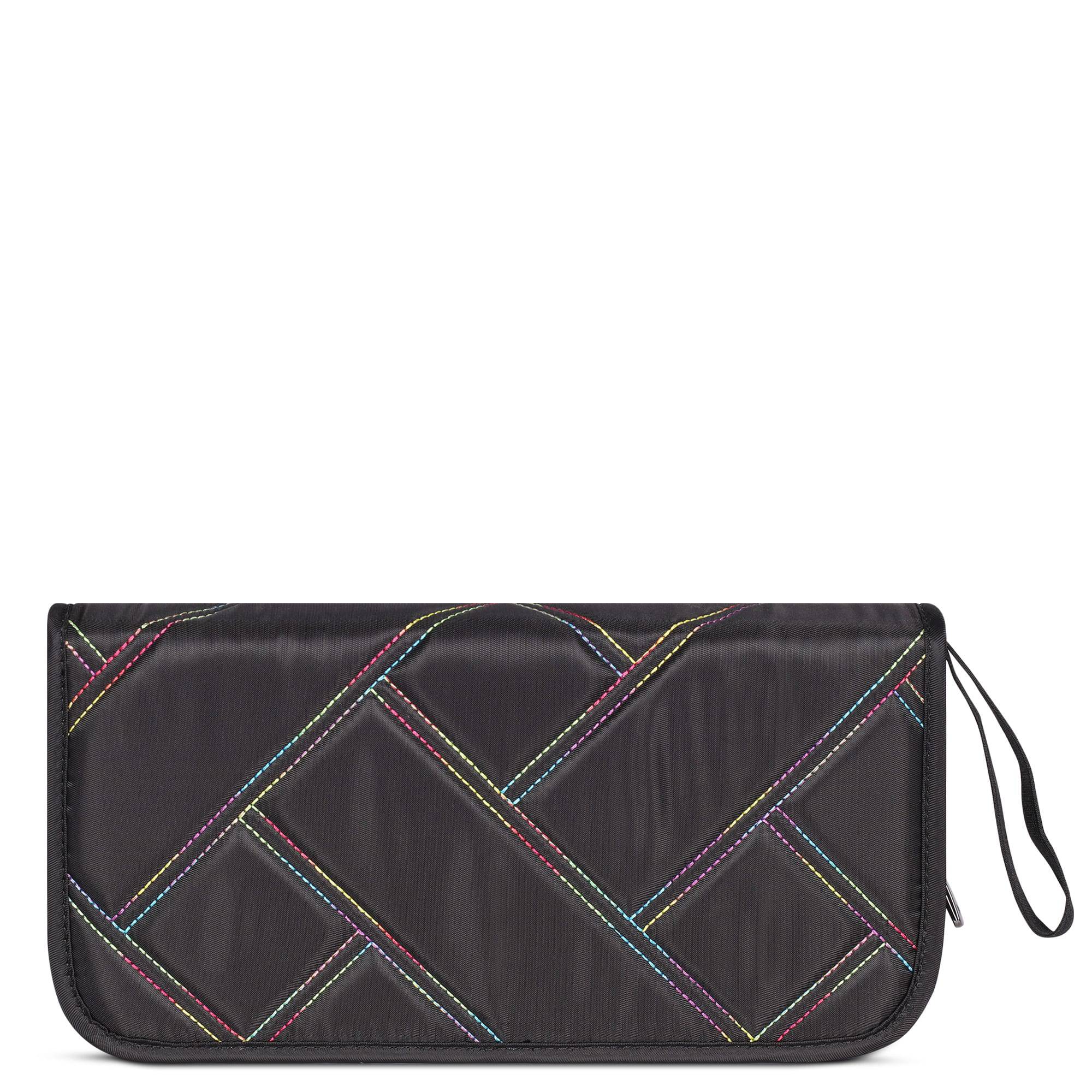 Tango SE Travel RFID Wallet - BLACK RAINBOW STITCH - TangoSE_BlackRainbowStitch_04